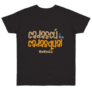 Camiseta punto liso - Negro - Camiseta «Cadascú és cadasqual»