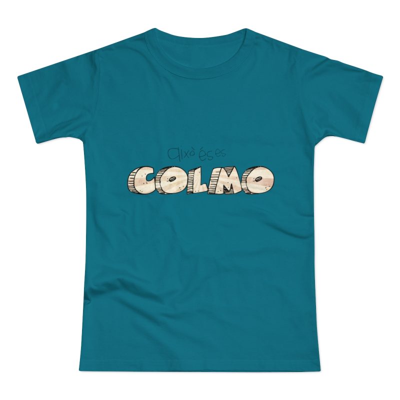 Camiseta mujer punto liso - Azul diva - Això és es COLMO