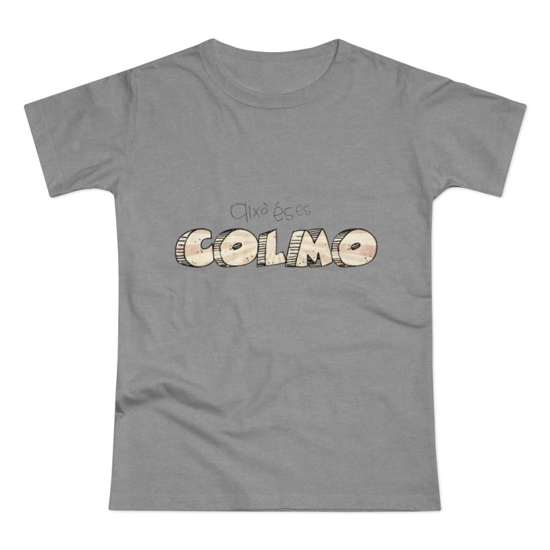 Camiseta mujer punto liso - Gris deportivo jaspeado - Això és es COLMO