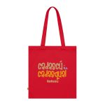 Bolsa de algodon organico - Rojo clasico - Camiseta «Cadascú és cadasqual» Bolsa de algodon organico - Rojo clasico - Camiseta «Cadascú és cadasqual»