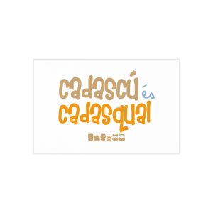 Tarjetas de visita (100 uds.) - Camiseta «Cadascú és cadasqual»