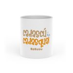 Taza con asa de corazon - Blanco - Camiseta «Cadascú és cadasqual»