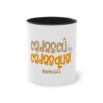 Taza bicolor - Negro - Camiseta «Cadascú és cadasqual»