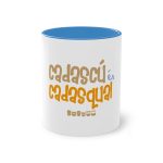 Taza bicolor - Azul claro - Camiseta «Cadascú és cadasqual»