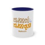 Taza bicolor - Azul oscuro - Camiseta «Cadascú és cadasqual»