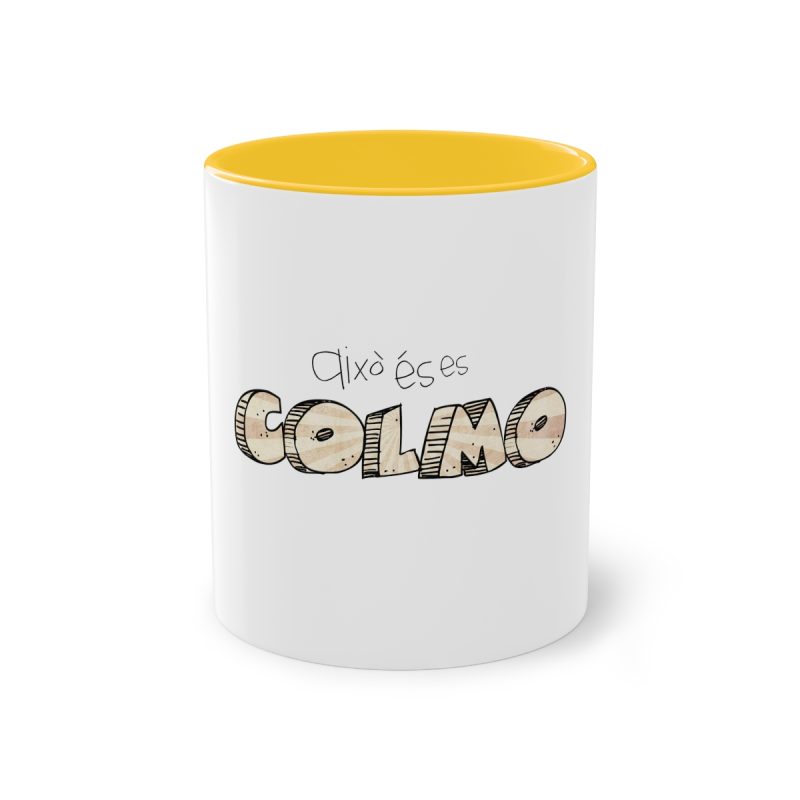 Taza bicolor - Amarillo dorado - Això és es COLMO