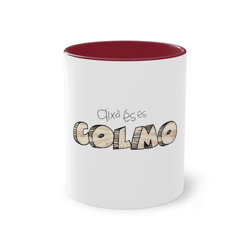 Taza bicolor - Granate - Això és es COLMO