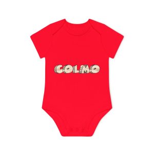 Body bebe manga corta organico - Rojo - Això és es COLMO