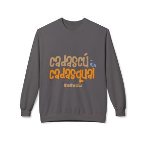 Sudadera Softstyle cuello redondo - Gris marengo - Camiseta «Cadascú és cadasqual»