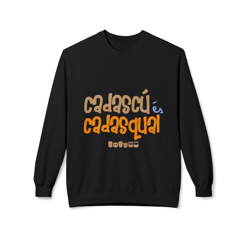 Sudadera Softstyle cuello redondo - Negro - Camiseta «Cadascú és cadasqual»
