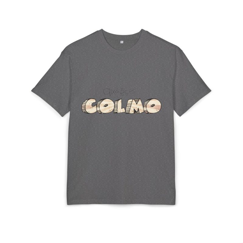 Camiseta oversize gruesa - Gris marengo jaspeado - Això és es COLMO Camiseta oversize gruesa - Gris marengo jaspeado - Això és es COLMO