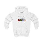 Sudadera con capucha infantil - Blanco artico - No passis s’arada davant es bou