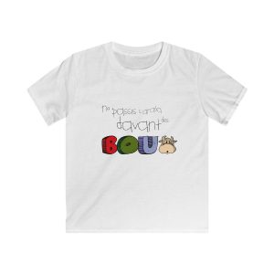Camiseta infantil Softstyle - Blanco - No passis s’arada davant es bou