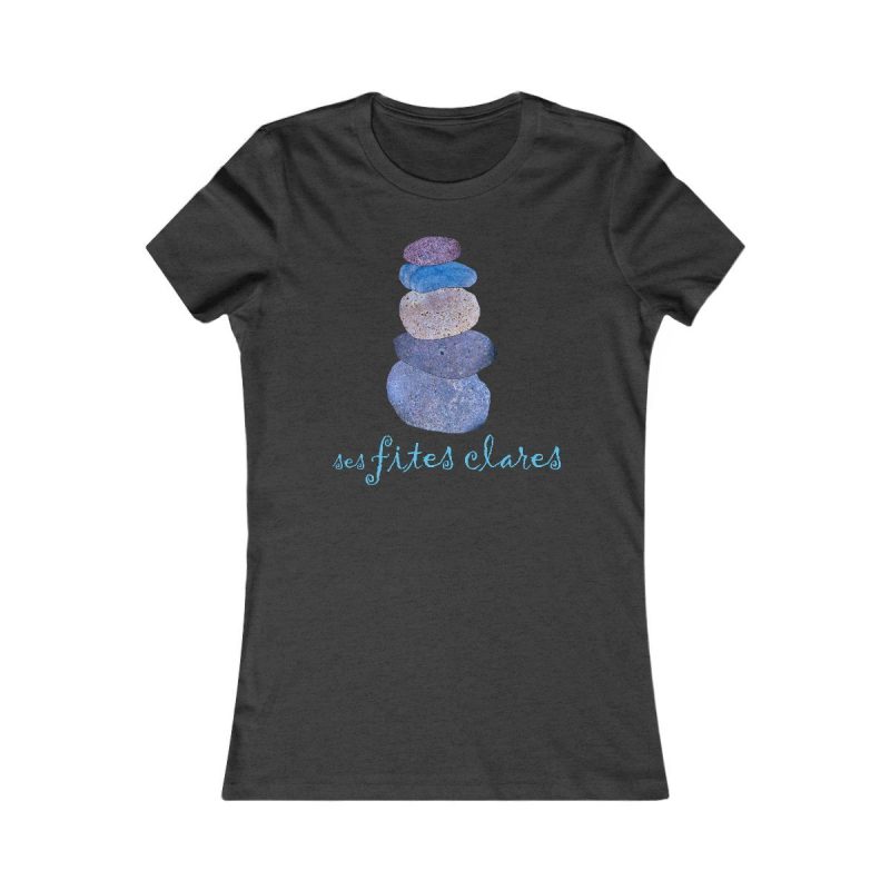 Camiseta mujer Favorite - Gris antracita jaspeado - Ses fites clares 2