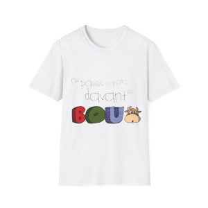 Camiseta Softstyle - Blanco - No passis s’arada davant es bou