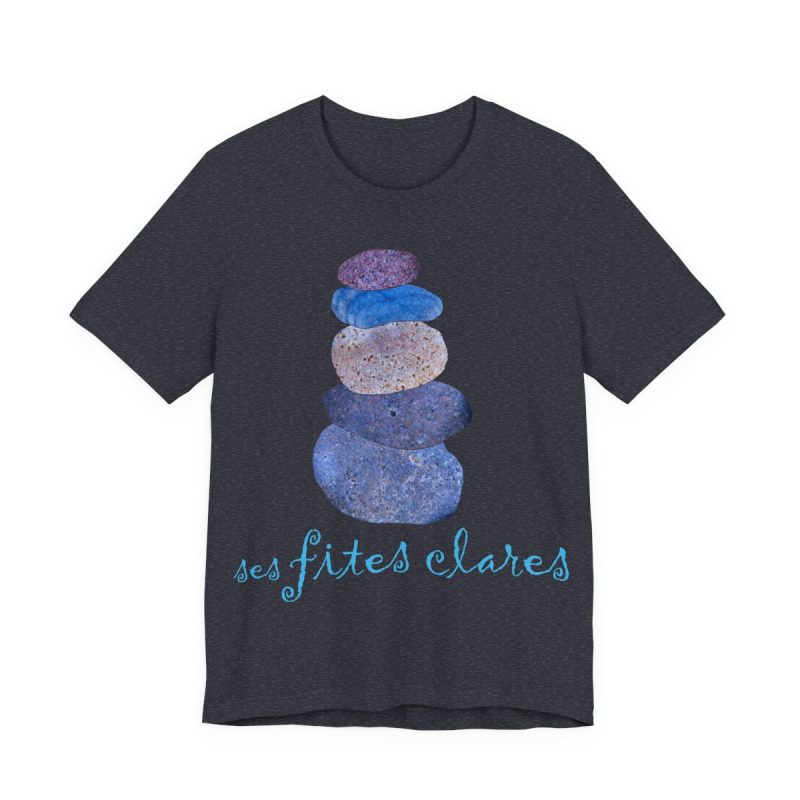 Camiseta jersey manga corta - Azul marino jaspeado - Ses fites clares 2