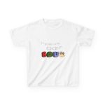 Camiseta infantil algodon grueso - Blanco - No passis s’arada davant es bou