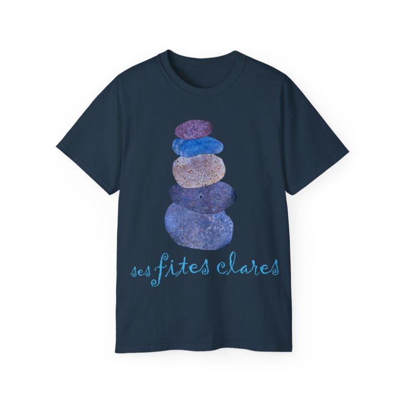 Camiseta ultra algodon - Azul crepusculo - Ses fites clares 2