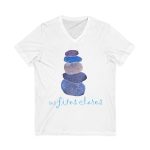 Camiseta cuello de pico - Blanco - Ses fites clares 2