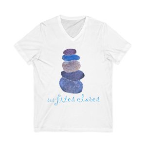 Camiseta cuello de pico - Blanco - Ses fites clares 2