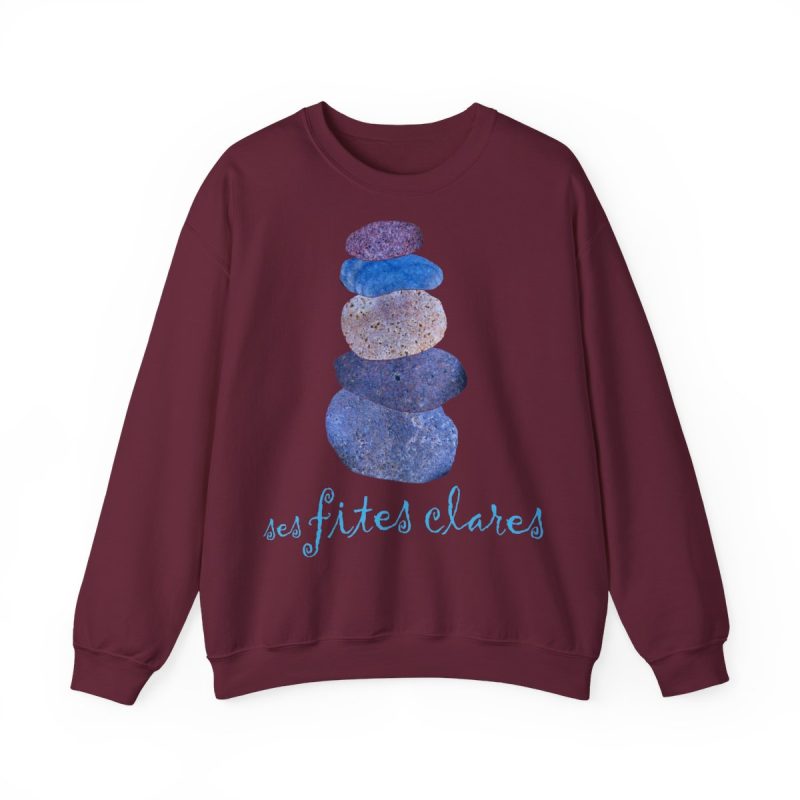 Sudadera cuello redondo - Granate - Ses fites clares 2