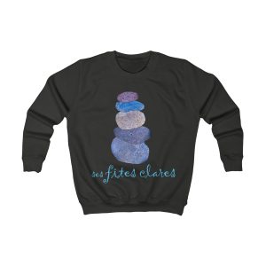 Sudadera infantil - Negro azabache - Ses fites clares 2