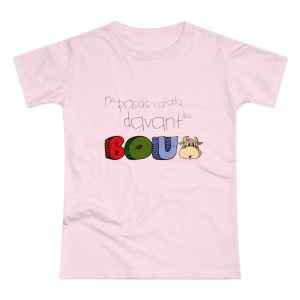 Camiseta mujer punto liso - Rosa orquidea - No passis s’arada davant es bou