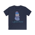 Camiseta infantil Softstyle - Azul marino - Ses fites clares 2