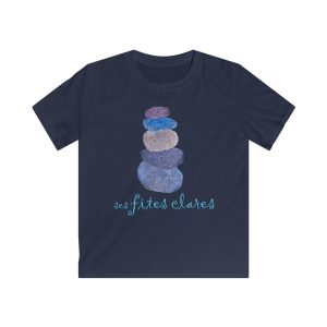 Camiseta infantil Softstyle - Azul marino - Ses fites clares 2