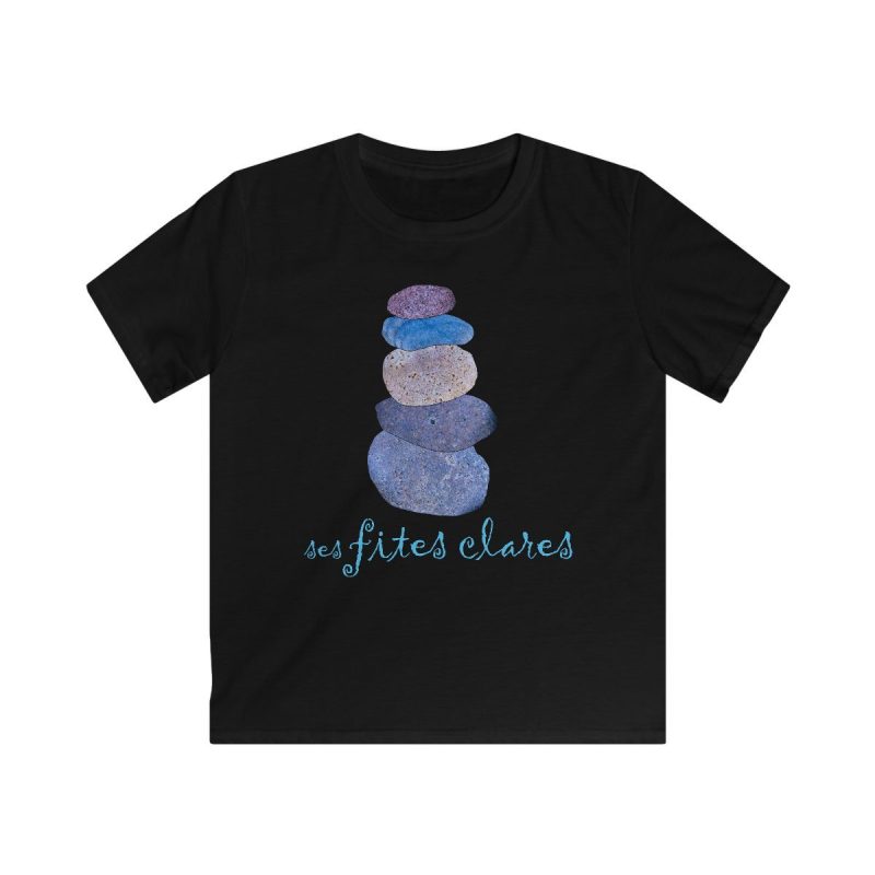 Camiseta infantil Softstyle - Negro - Ses fites clares 2
