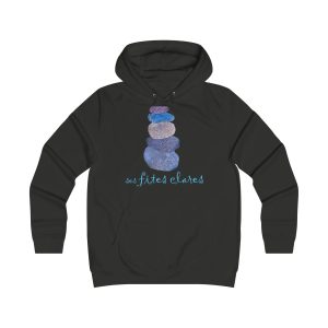 Sudadera universitaria mujer - Negro azabache - Ses fites clares 2
