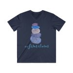 Camiseta hombre entallada cuello de pico - Azul marino - Ses fites clares 2 Camiseta hombre entallada cuello de pico - Azul marino - Ses fites clares 2