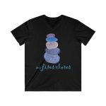 Camiseta hombre entallada cuello de pico - Negro - Ses fites clares 2 Camiseta hombre entallada cuello de pico - Negro - Ses fites clares 2