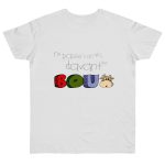 Camiseta punto liso - Blanco - No passis s’arada davant es bou Camiseta punto liso - Blanco - No passis s’arada davant es bou