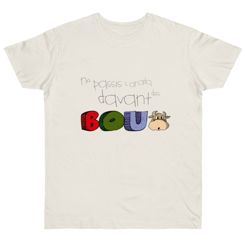 Camiseta punto liso - Natural - No passis s’arada davant es bou