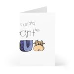 Tarjetas de felicitacion (7 uds.) - No passis s’arada davant es bou