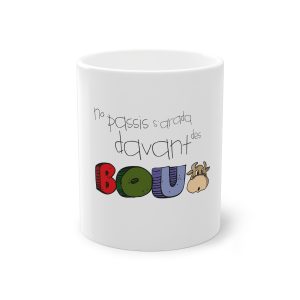 Taza estandar 325 ml - Blanco - No passis s’arada davant es bou