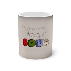 Taza magica que cambia de color - Negro - No passis s’arada davant es bou