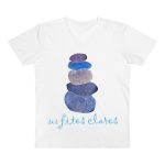 Camiseta hombre cuello de pico Presenter - Blanco - Ses fites clares 2