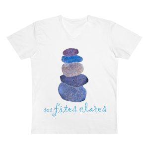 Camiseta hombre cuello de pico Presenter - Blanco - Ses fites clares 2