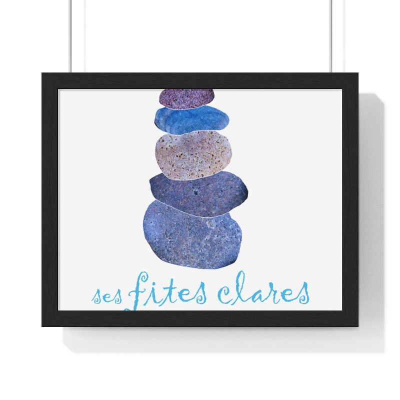 Poster enmarcado horizontal - Negro - Ses fites clares 2 Poster enmarcado horizontal - Negro - Ses fites clares 2