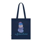 Bolsa de algodon organico - Azul marino frances - Ses fites clares 2