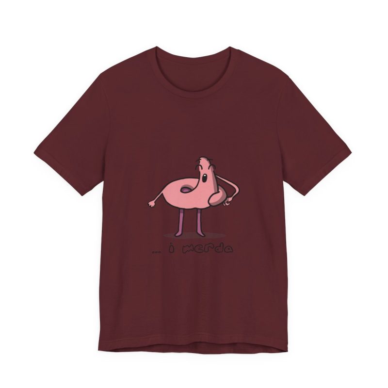 Camiseta jersey manga corta - Granate - Camiseta «i merda»