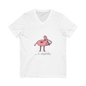 Camiseta cuello de pico - Blanco - Camiseta «i merda»