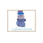 Poster con marco de madera - Marco de madera natural - Ses fites clares 2