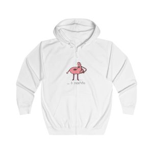 Sudadera con capucha y cremallera - Blanco artico - Camiseta «i merda»