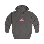 Sudadera con capucha y cremallera - Gris acero - Camiseta «i merda» Sudadera con capucha y cremallera - Gris acero - Camiseta «i merda»