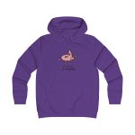 Sudadera universitaria mujer - Morado - Camiseta «i merda»