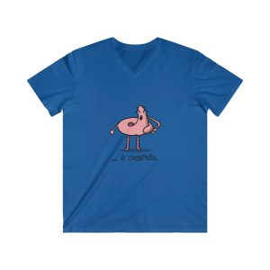 Camiseta hombre entallada cuello de pico - Azul royal - Camiseta «i merda»