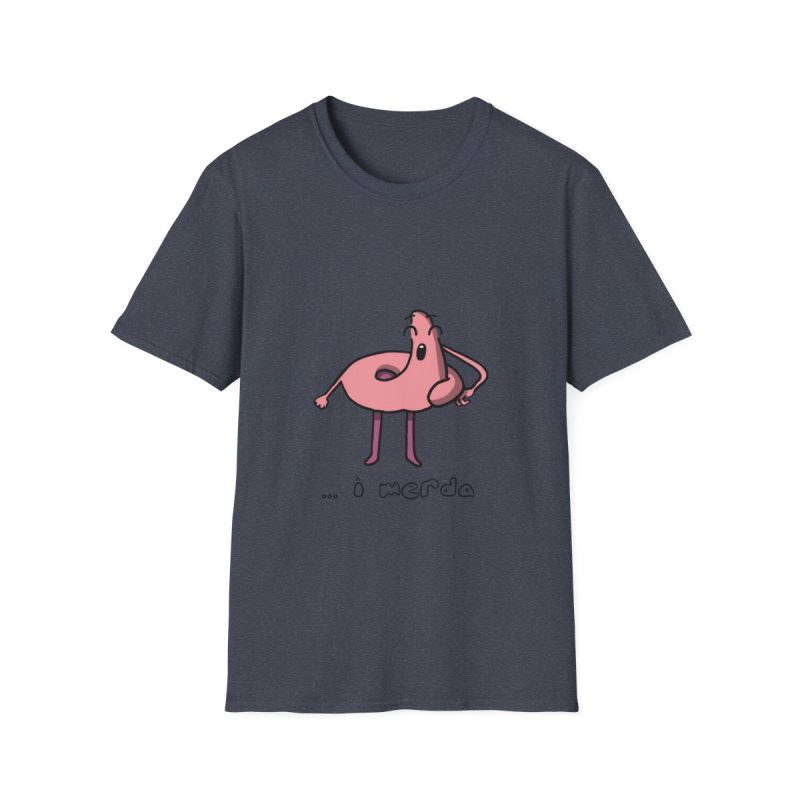 Camiseta Softstyle - Azul marino jaspeado - Camiseta «i merda»